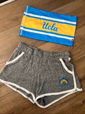 UCLA Set Blue and Gold Logo Bandeau Top and Shorts
